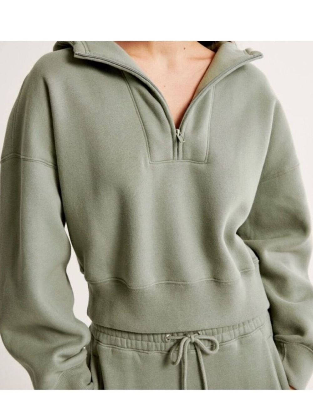 Abercrombie & Fitch Sunday Quarter Zip Hoodie
